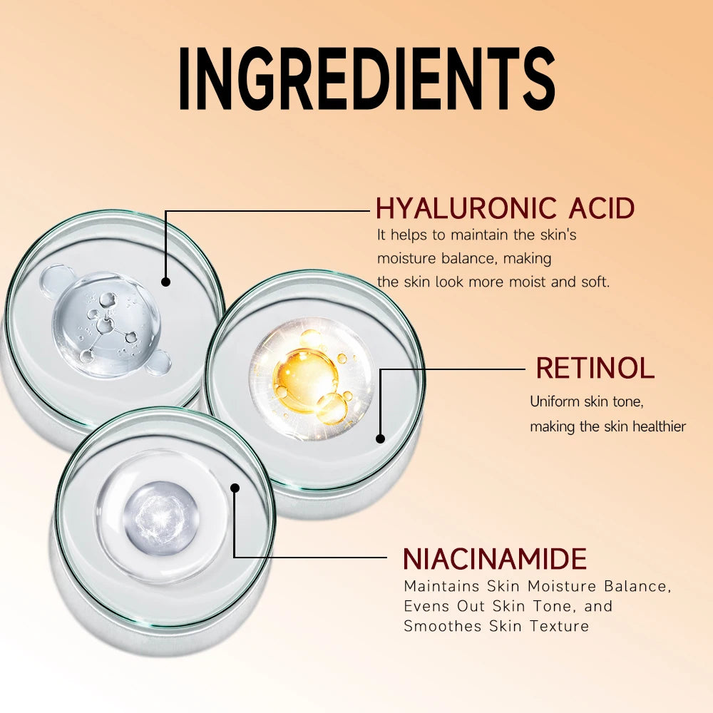 Retinol Face Cream+Facial Serum Set