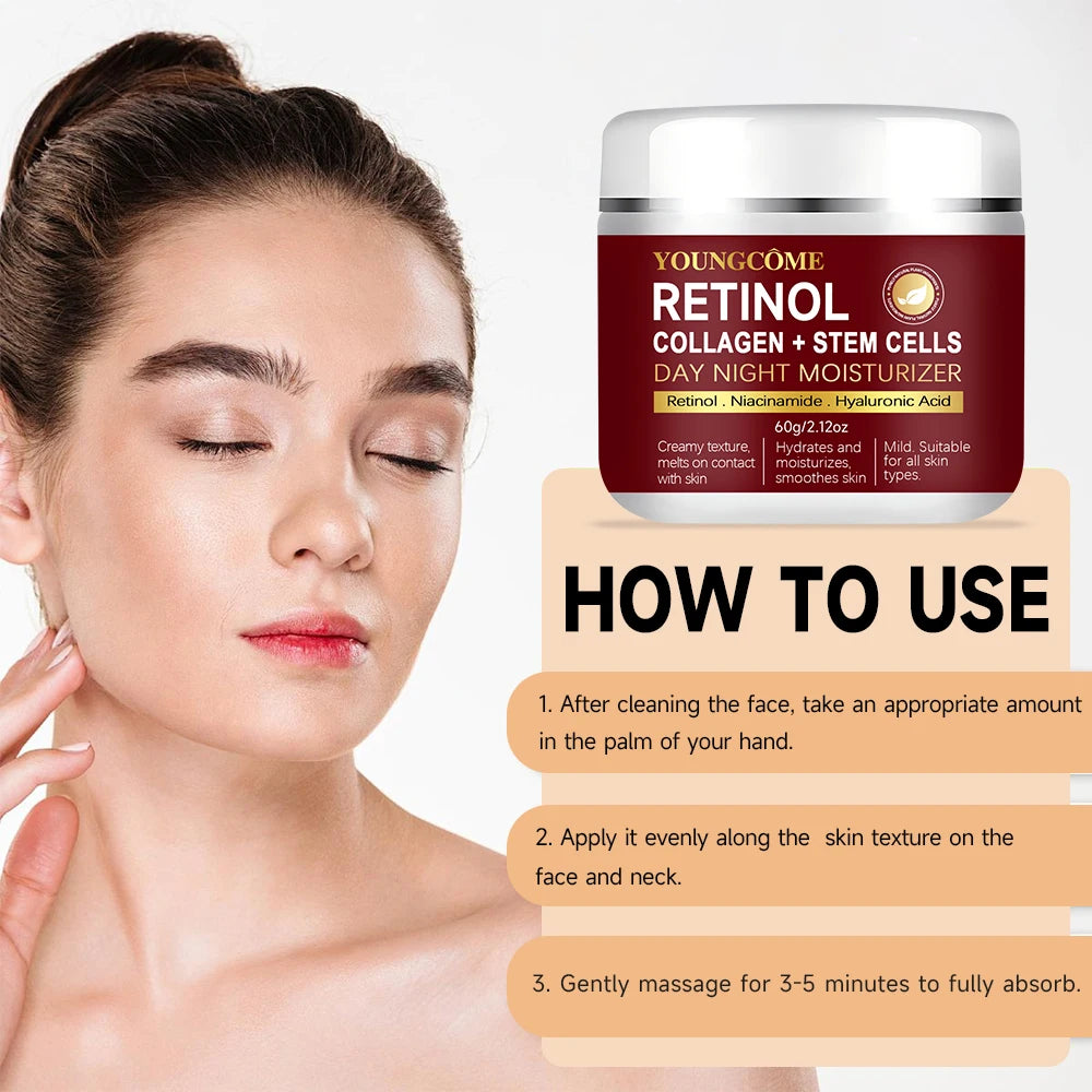 Retinol Face Cream+Facial Serum Set