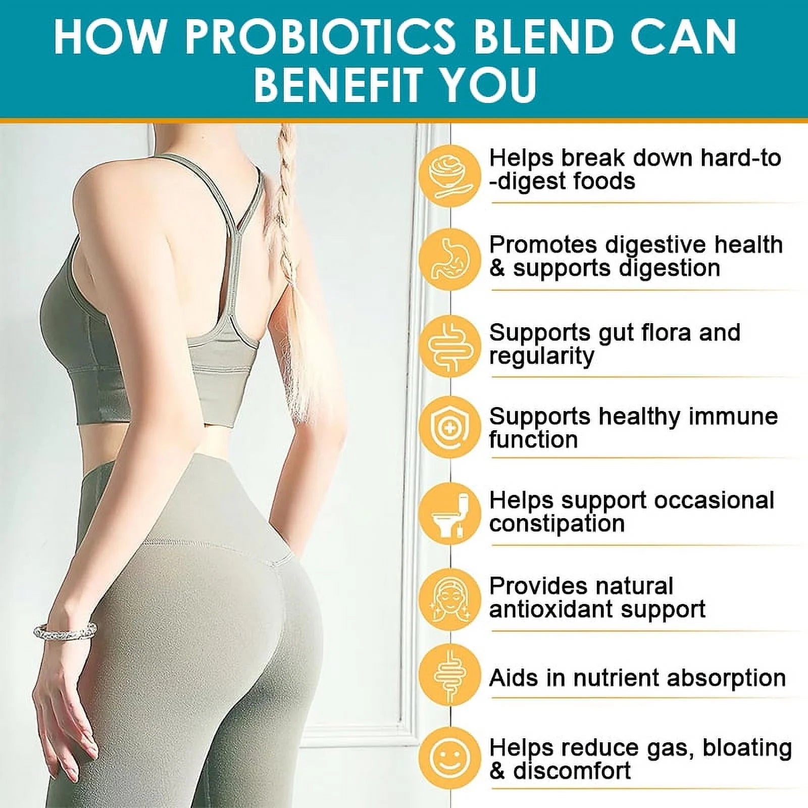 (2 Pack)Probiotic 120 Billion CFU for Women & Men - Immune, Digestive & Gut Health -120 Capsule