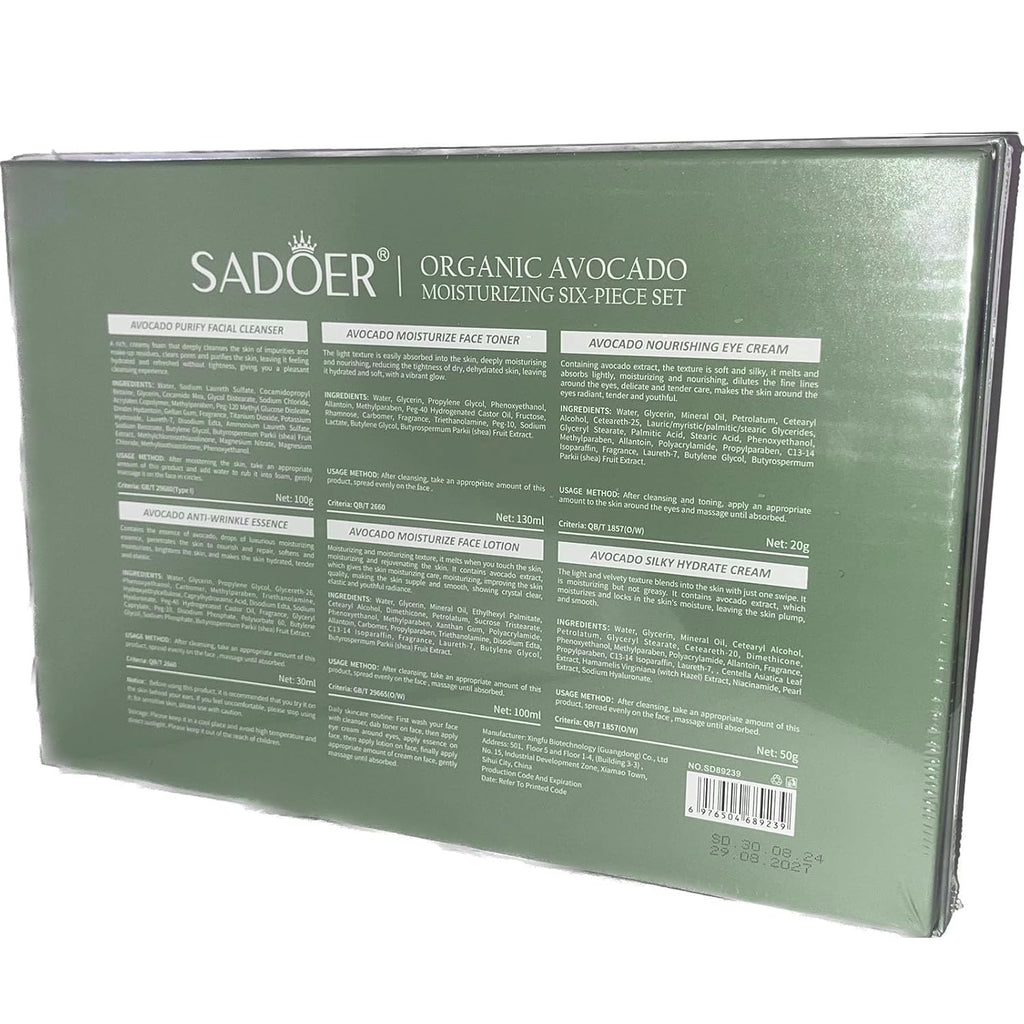 6pc Avocado Skincare Set