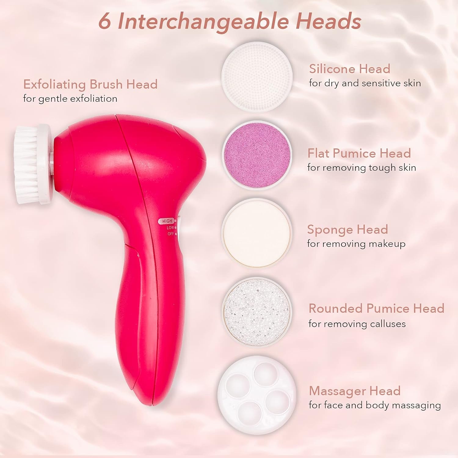 6 in 1 Electric Facial Cleansing Set 