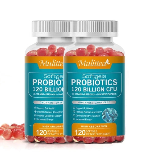 (2 Pack)Probiotic 120 Billion CFU for Women & Men - Immune, Digestive & Gut Health -120 Capsule